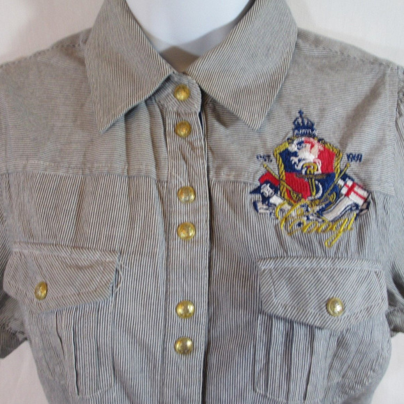 COOGI Snap Up Short Sleeve Shirt Anchor Medium - Picture 2 of 8